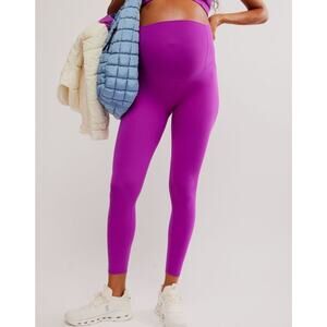 Free People High-Rise Purple Maternity Leggings